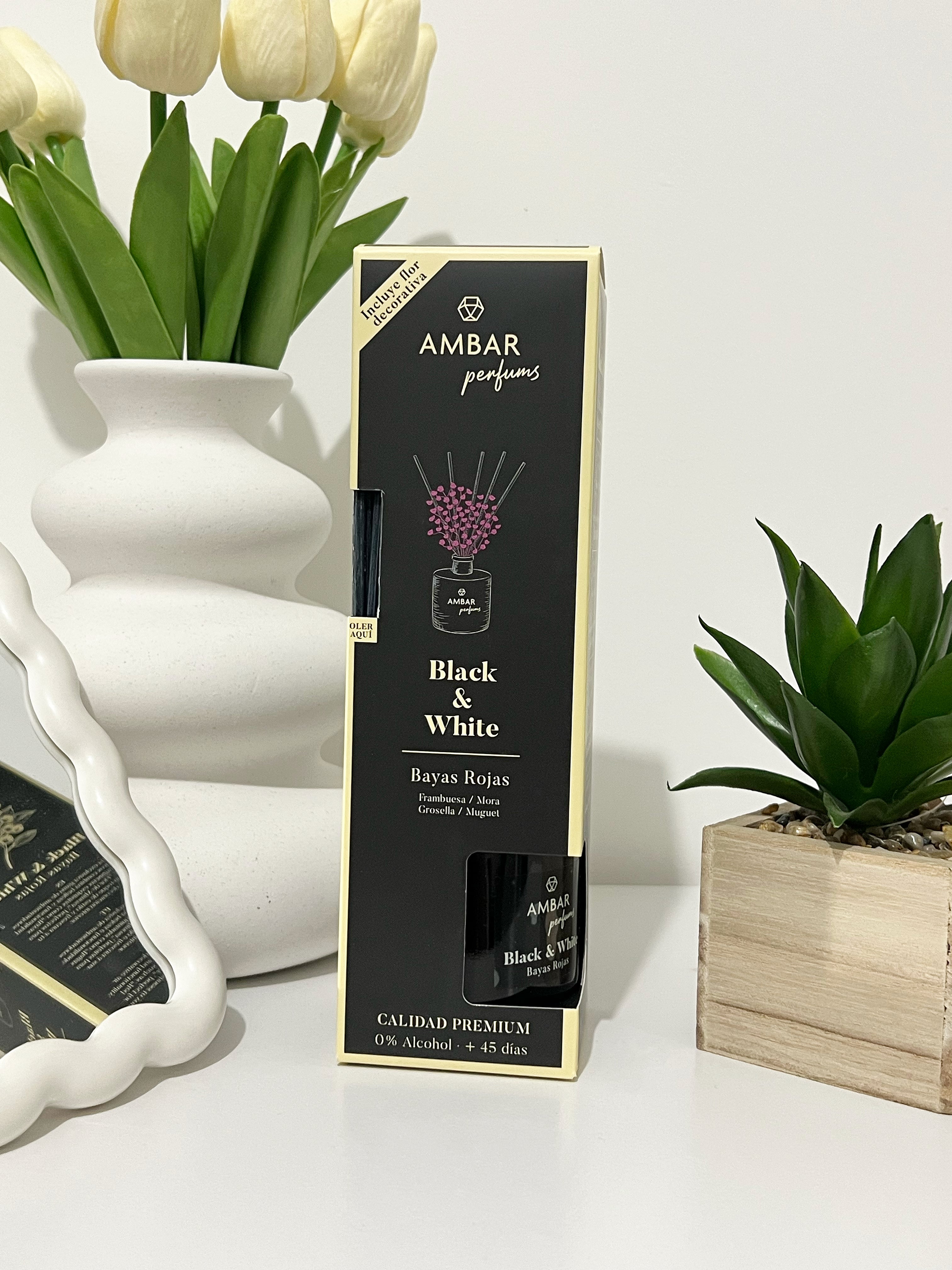 Mikado Diffuseur de Parfum - Baie Rouge