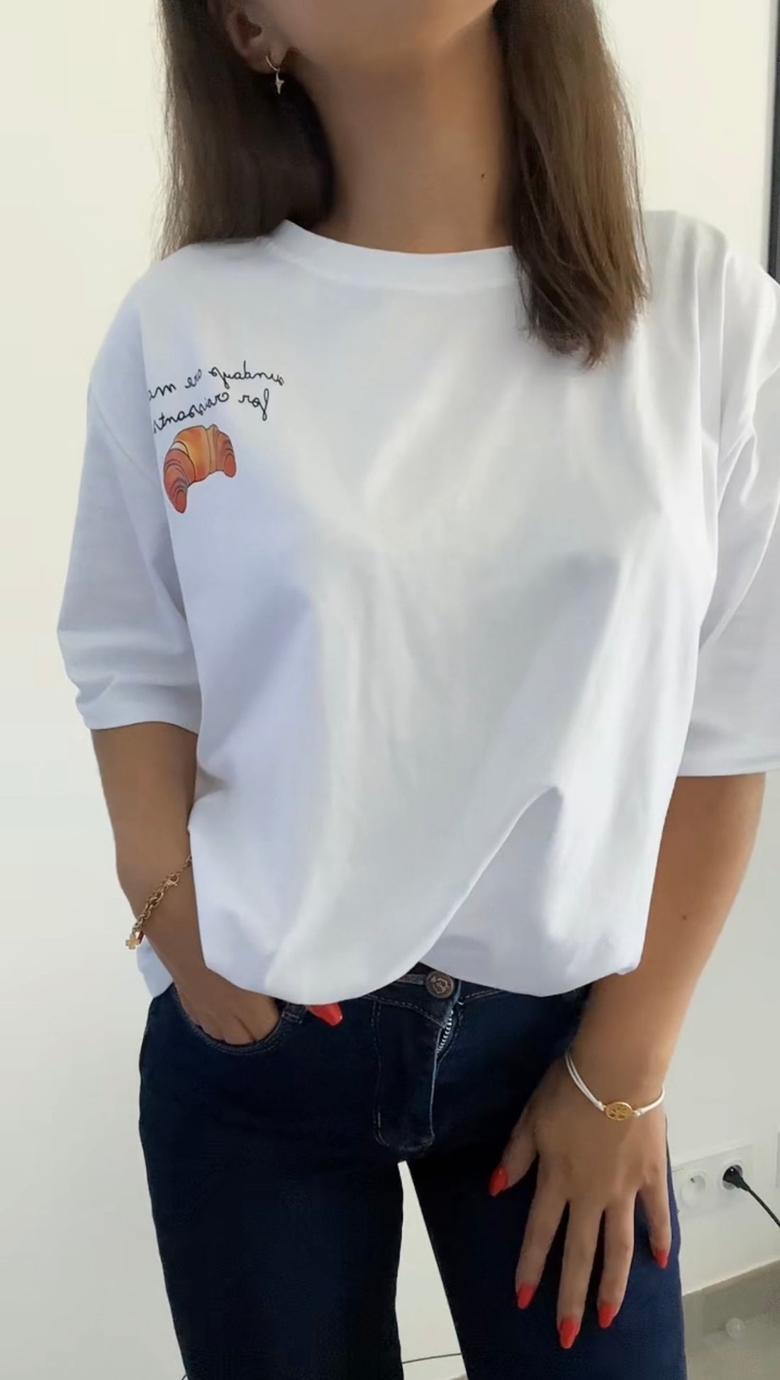 T-shirt Doux Matin Blanc