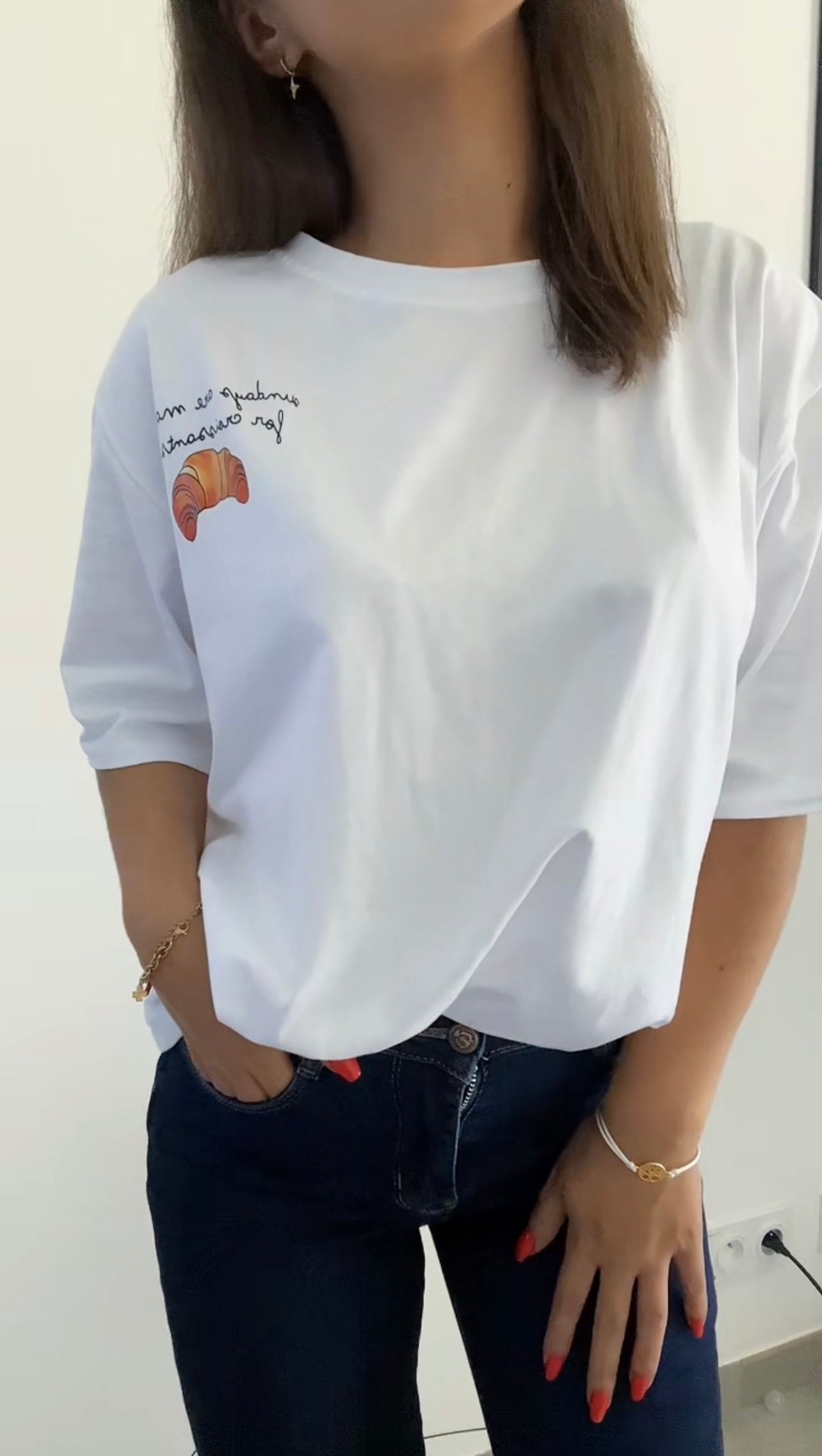 T-shirt Doux Matin Blanc