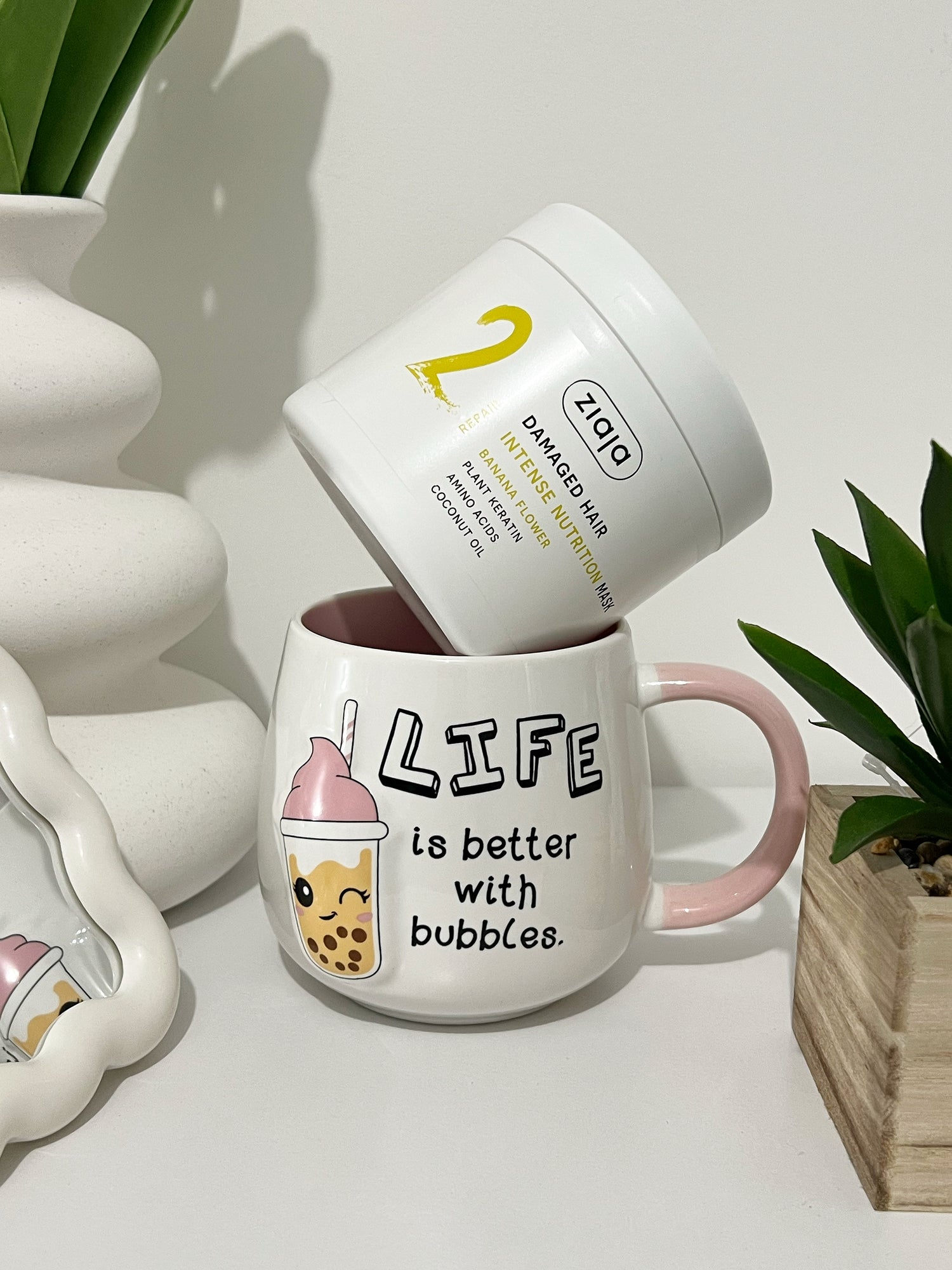 Masque Réparateur Cheveux Abîmés à la Banane – Nourrissant &amp; Régénérant - Ziaja