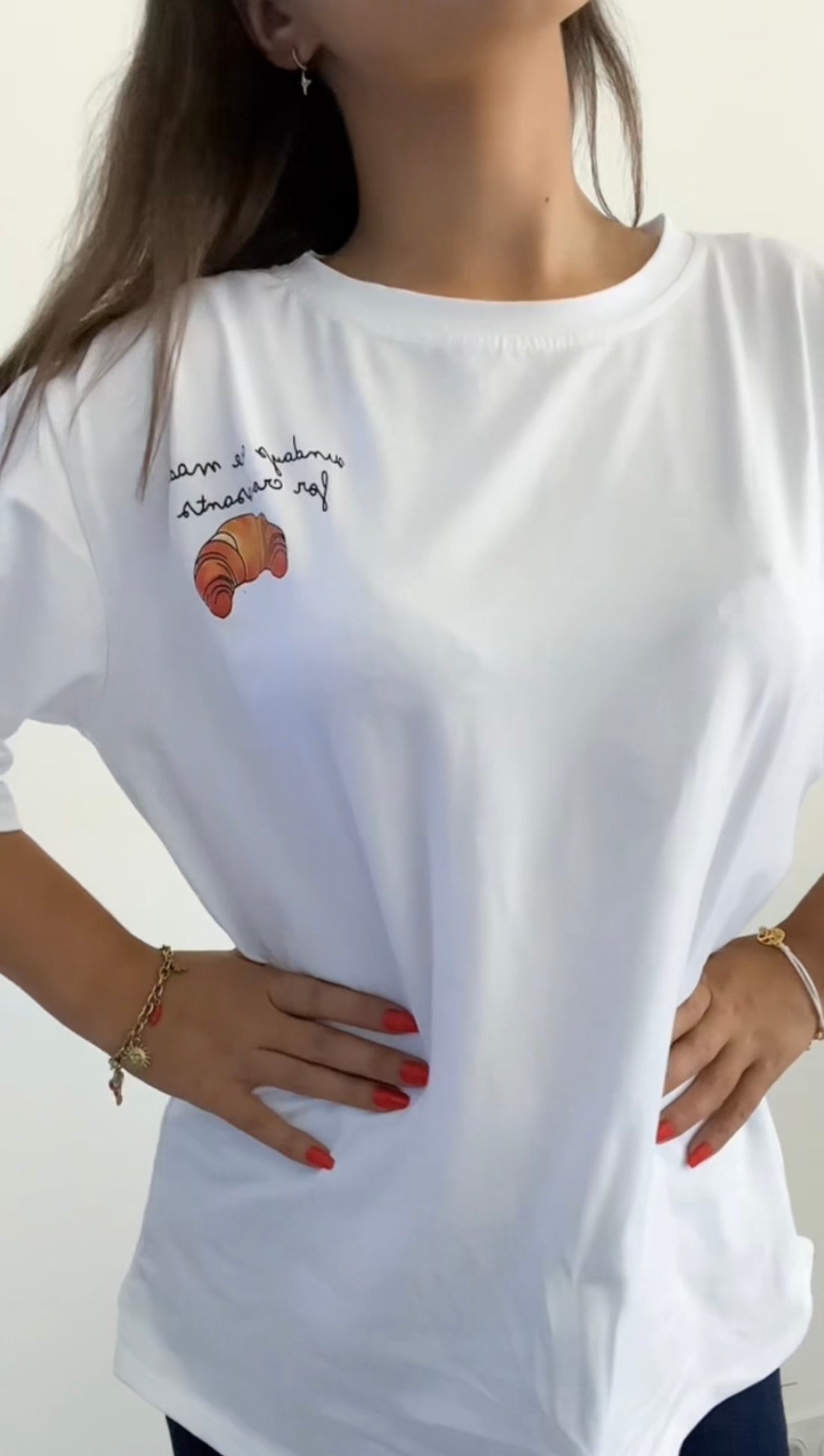 T-shirt Doux Matin Blanc