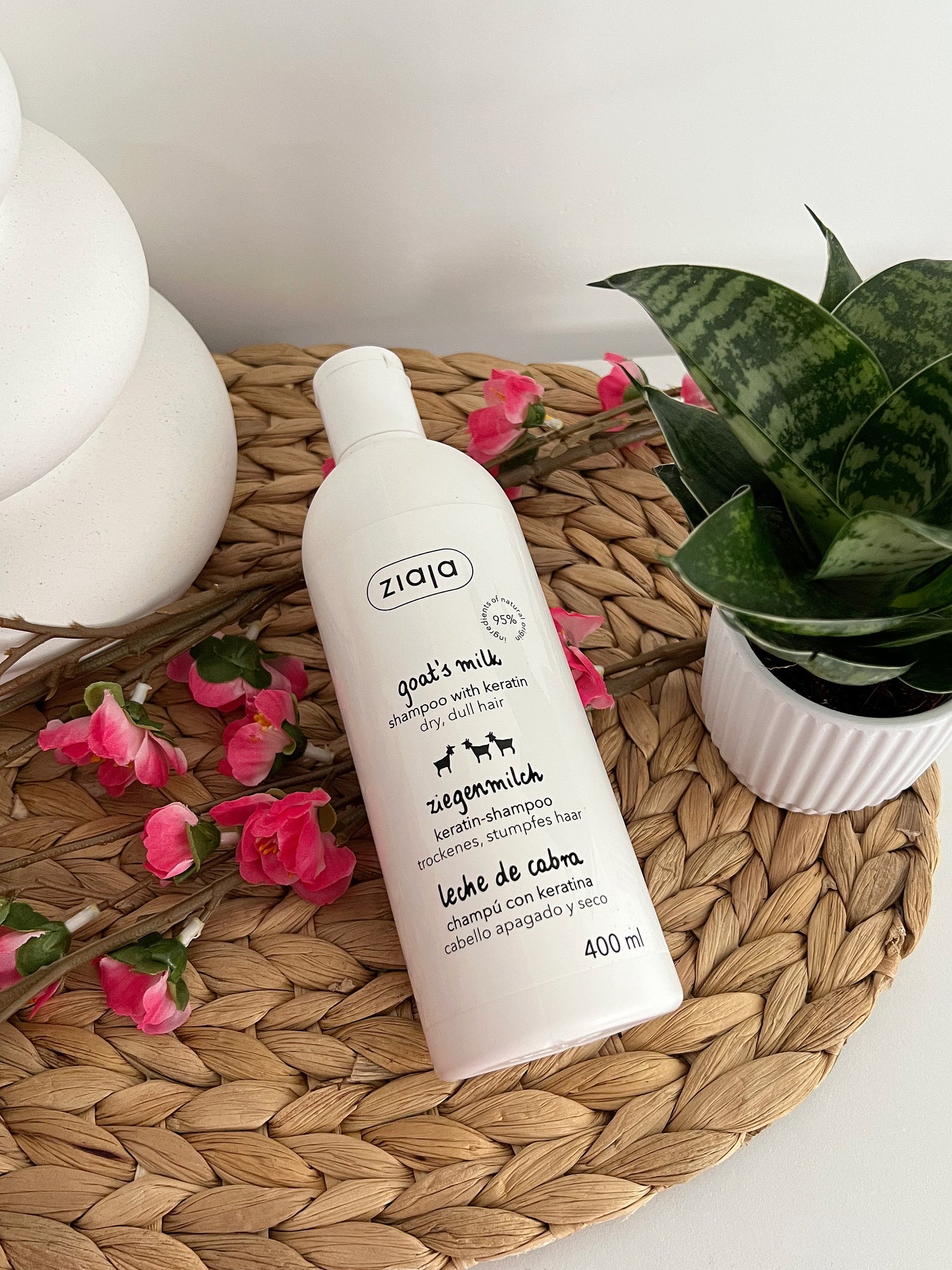 Shampoing fortifiant - kératine et lait de chèvre