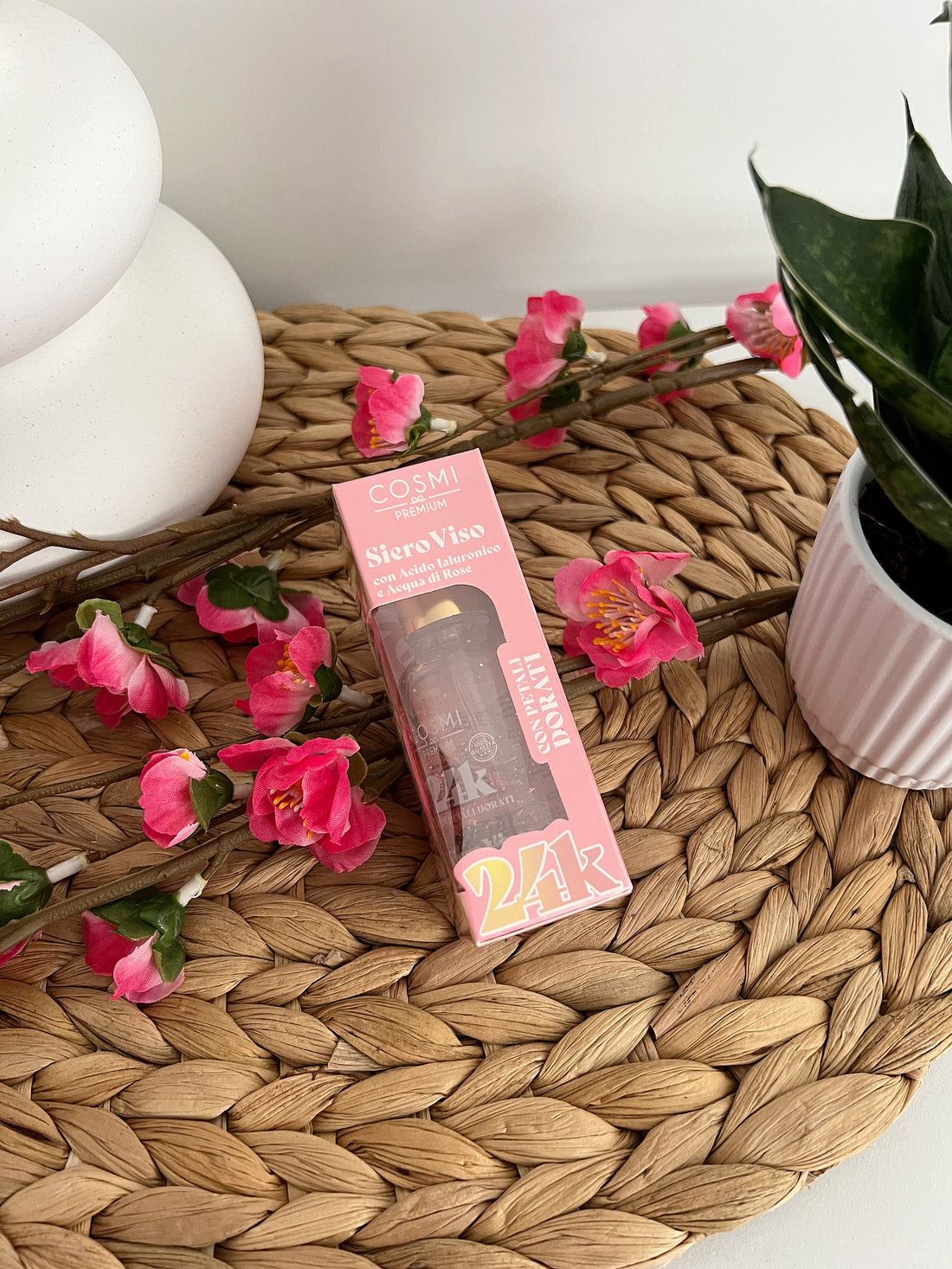 Sérum visage 24K paillettes parfum Rose
