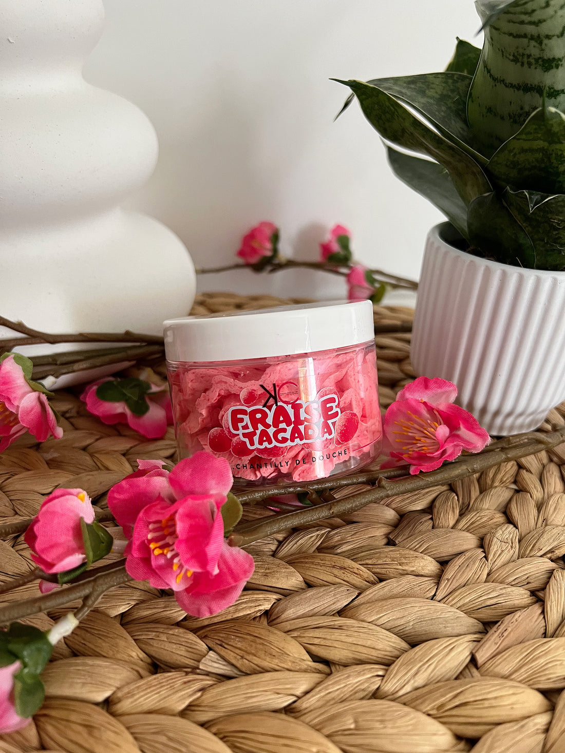 Chantilly de douche fraise tagada