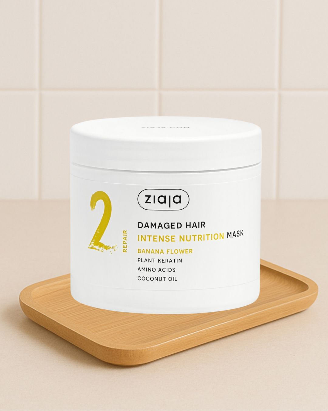 Masque Réparateur Cheveux Abîmés à la Banane – Nourrissant & Régénérant - Ziaja