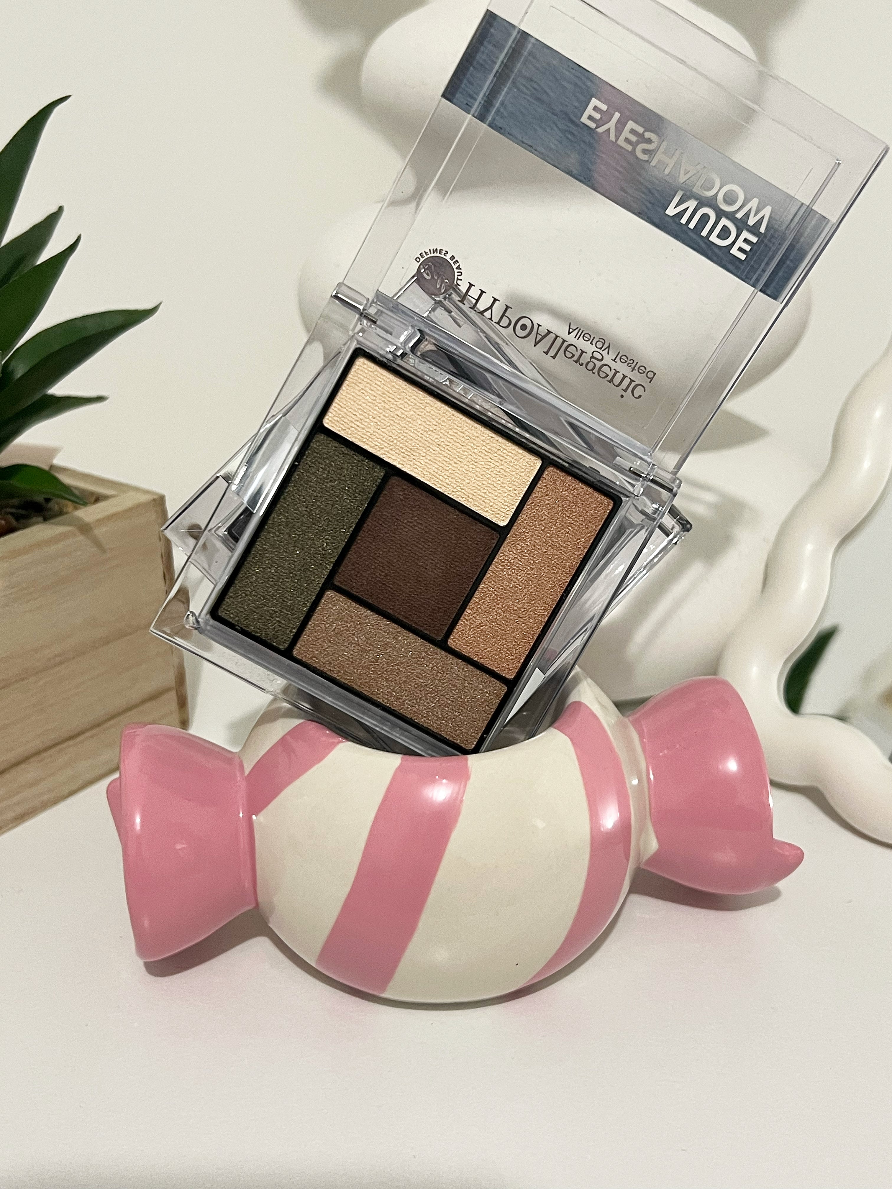 Palette Yeux Nude Hypoallergénique – 5 Fards à Paupières pour Yeux Sensibles – Bell