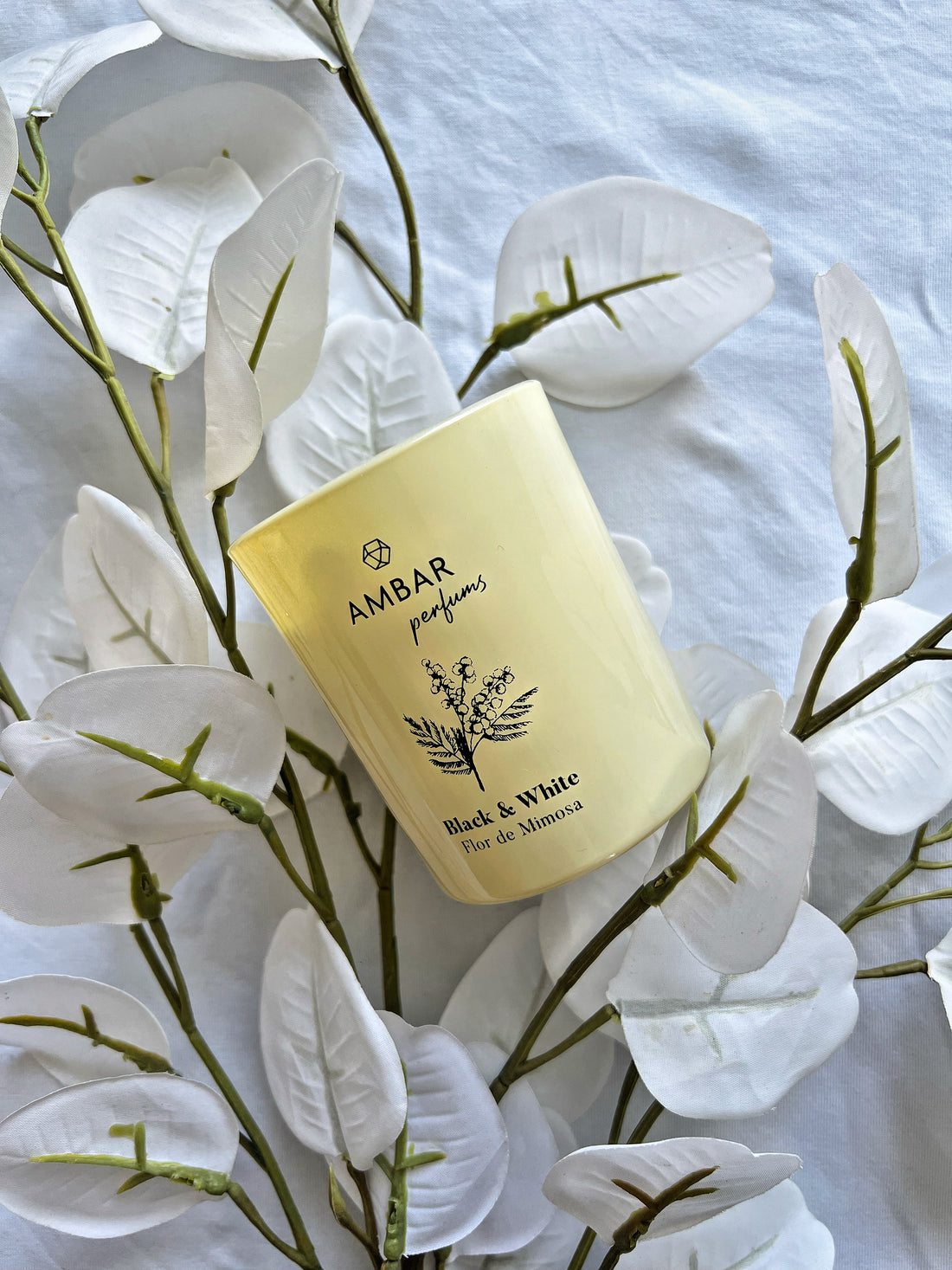 Bougie parfumée fleur de mimosa