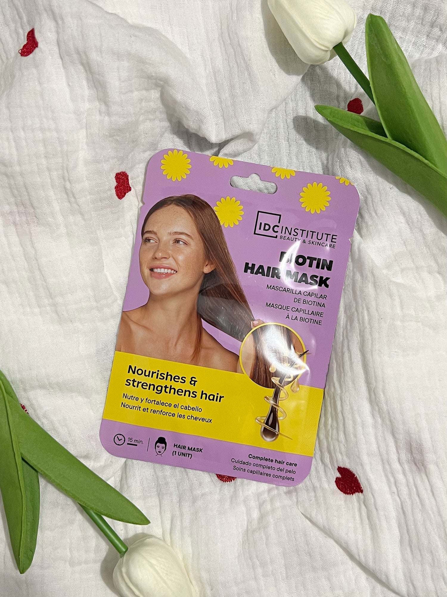 Masque capillaire à la biotine