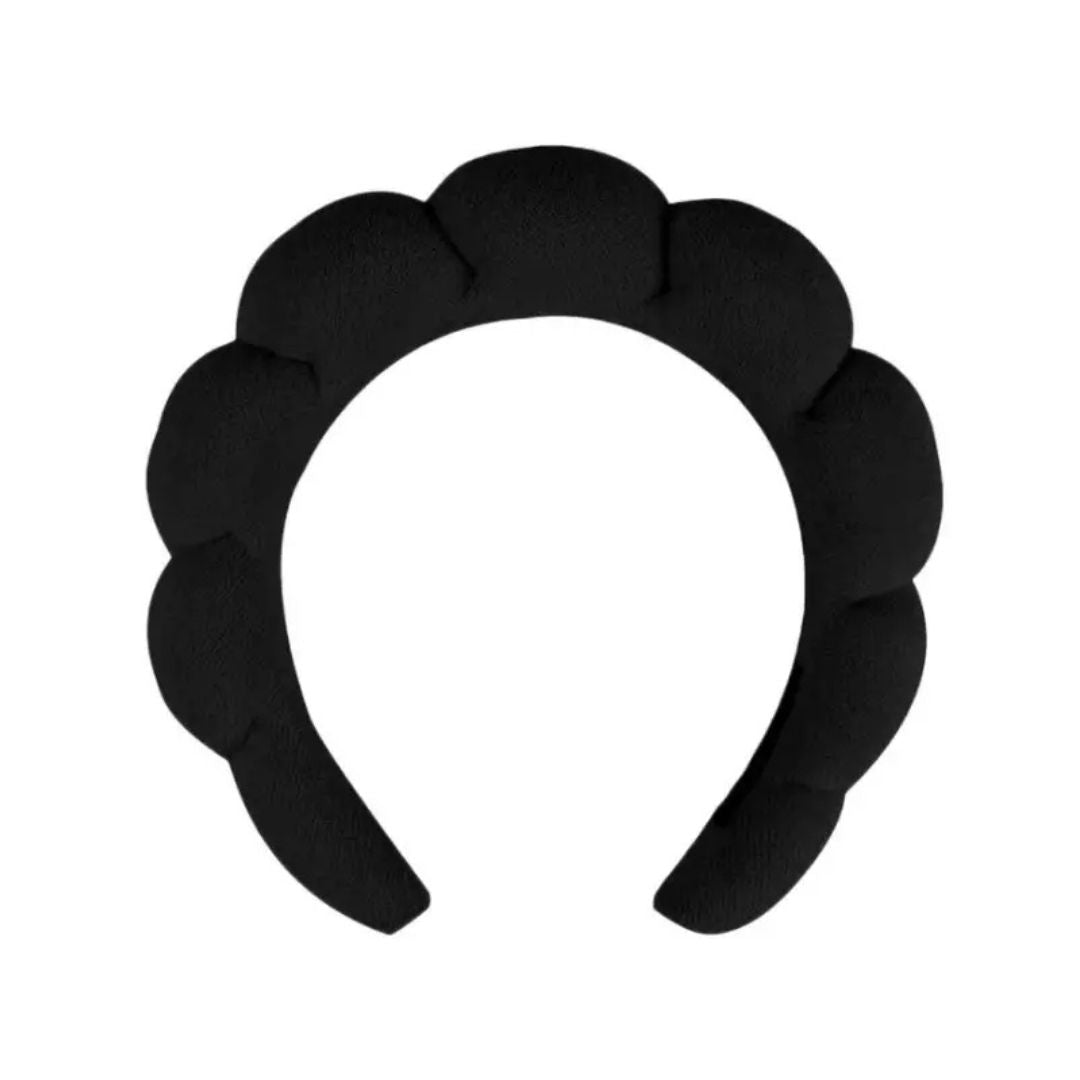 Bandeau pour maquillage/Skincare - Noir et Rose